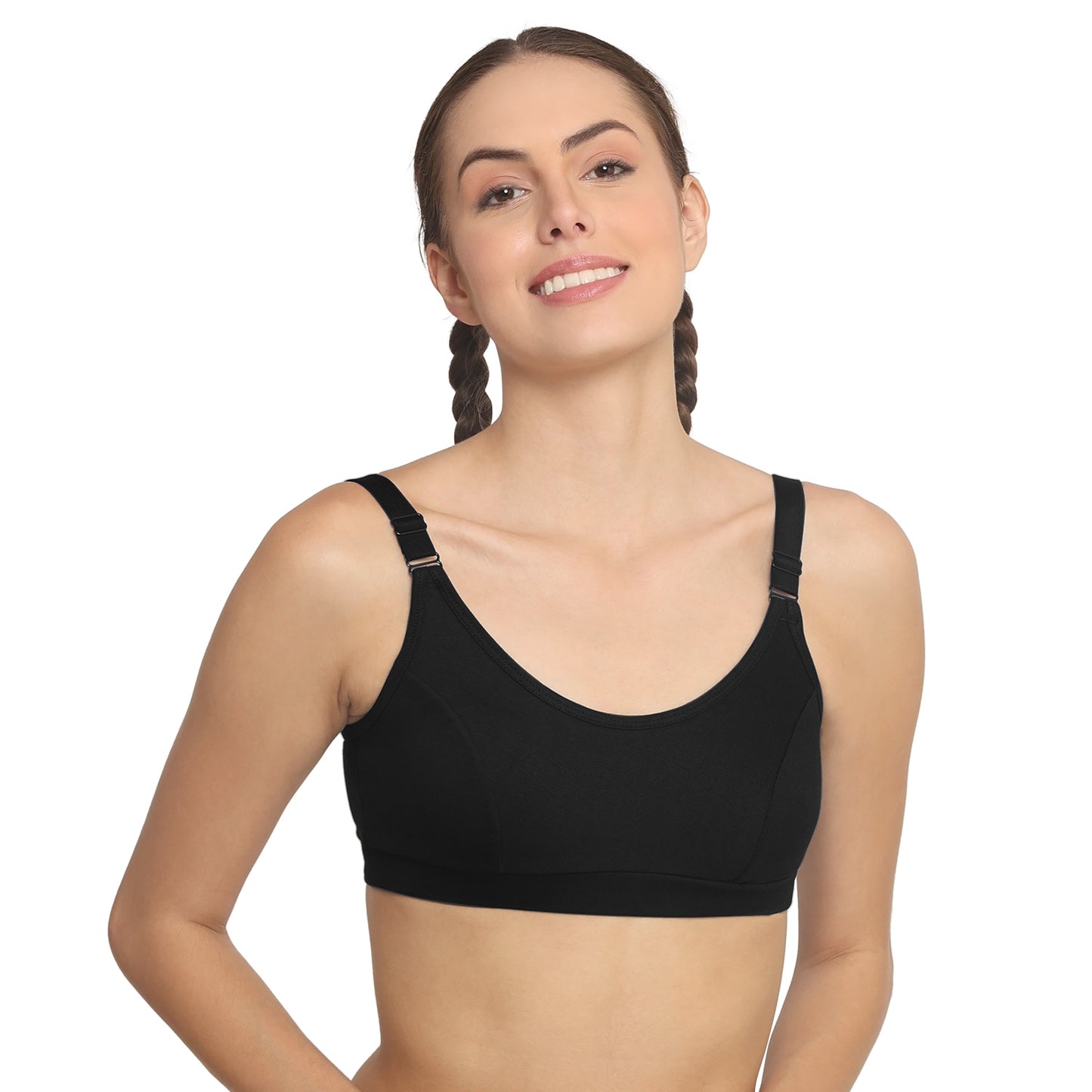 POOJA RAGENEE Women T-Shirt Non Padded Free Wired Bra SQ1035 Black