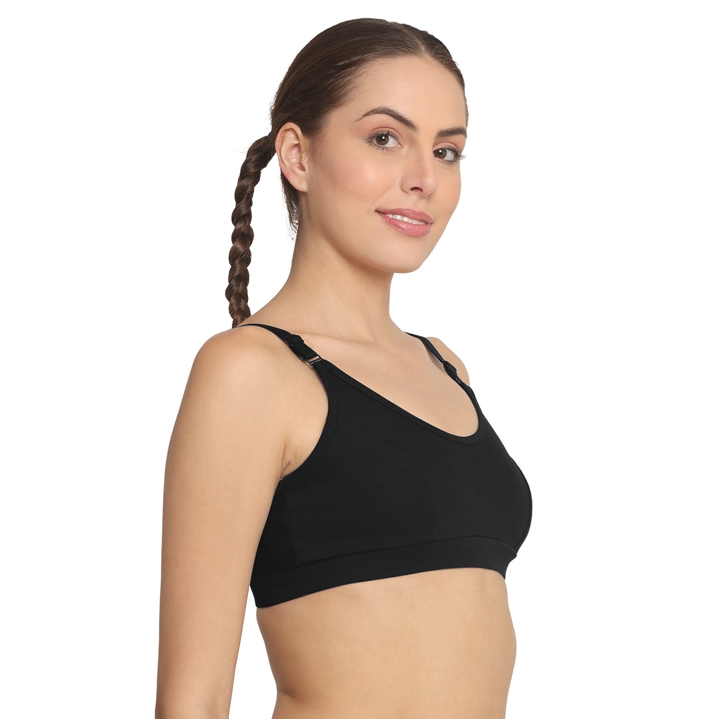 POOJA RAGENEE Women T-Shirt Non Padded Free Wired Bra SQ1035 Black