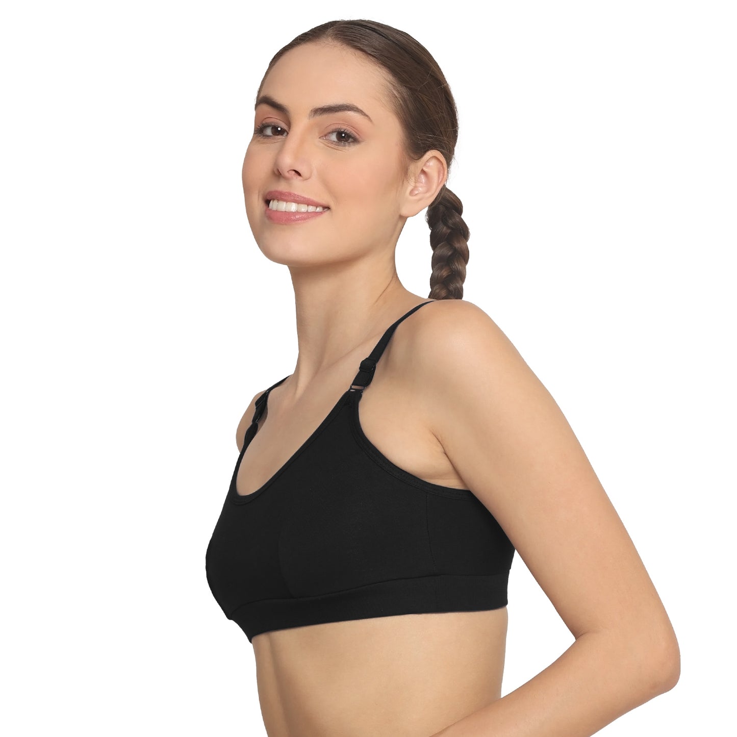 POOJA RAGENEE Women T-Shirt Non Padded Free Wired Bra SQ1035 Black