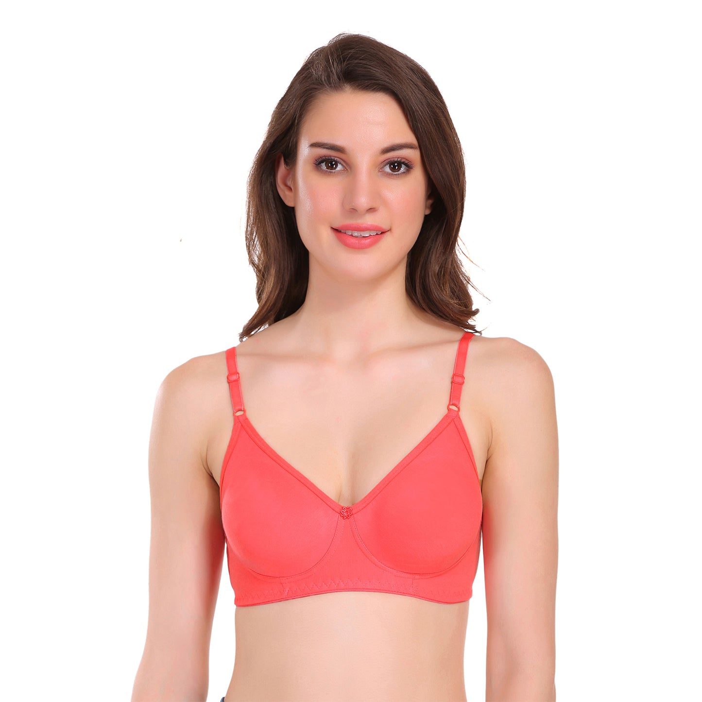 Pooja Ragenee Seamless bra for Womens Coral