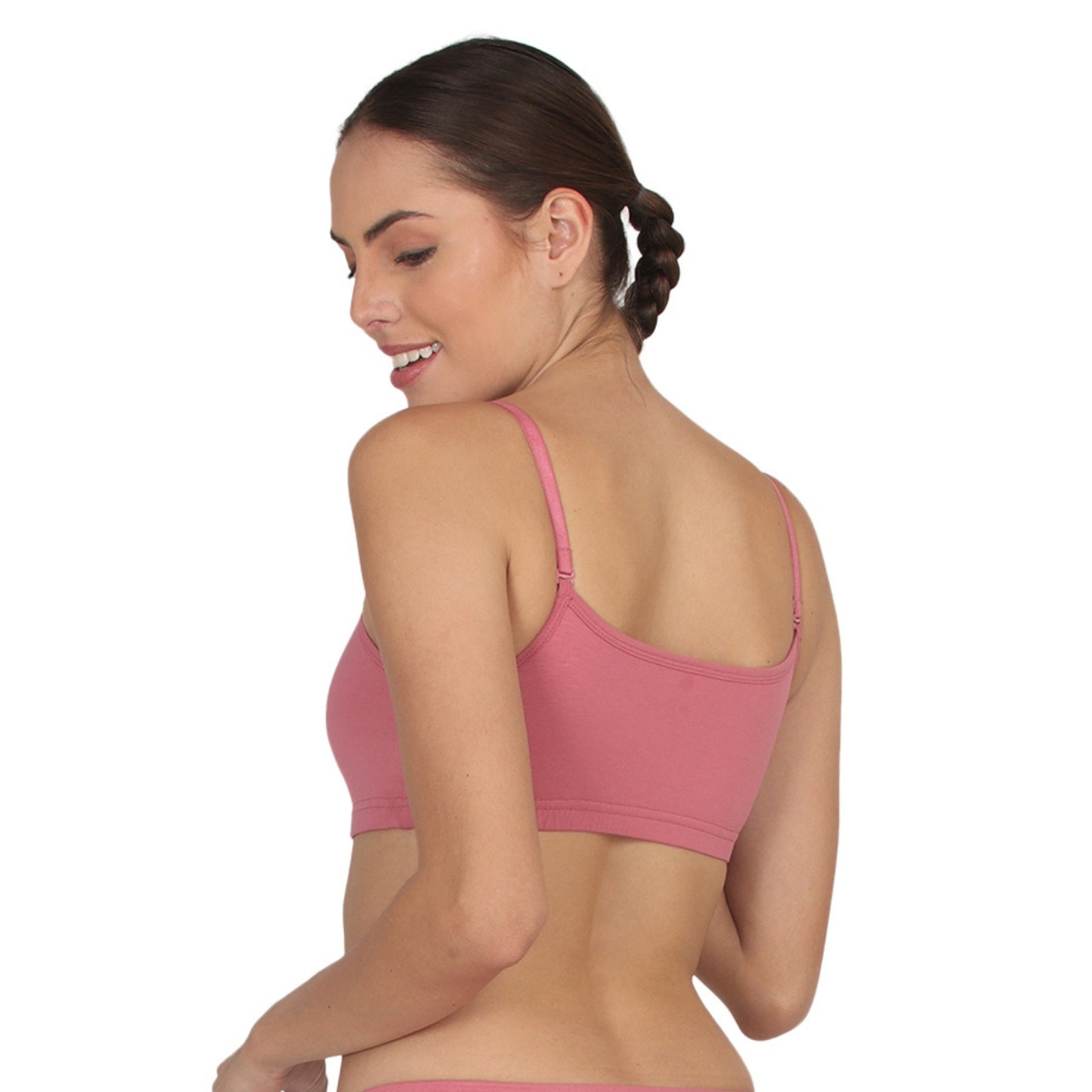 POOJA RAGENEE Smooth Fabric & comfortable Sports Bra for Fitness SQ1031 Dark Pink