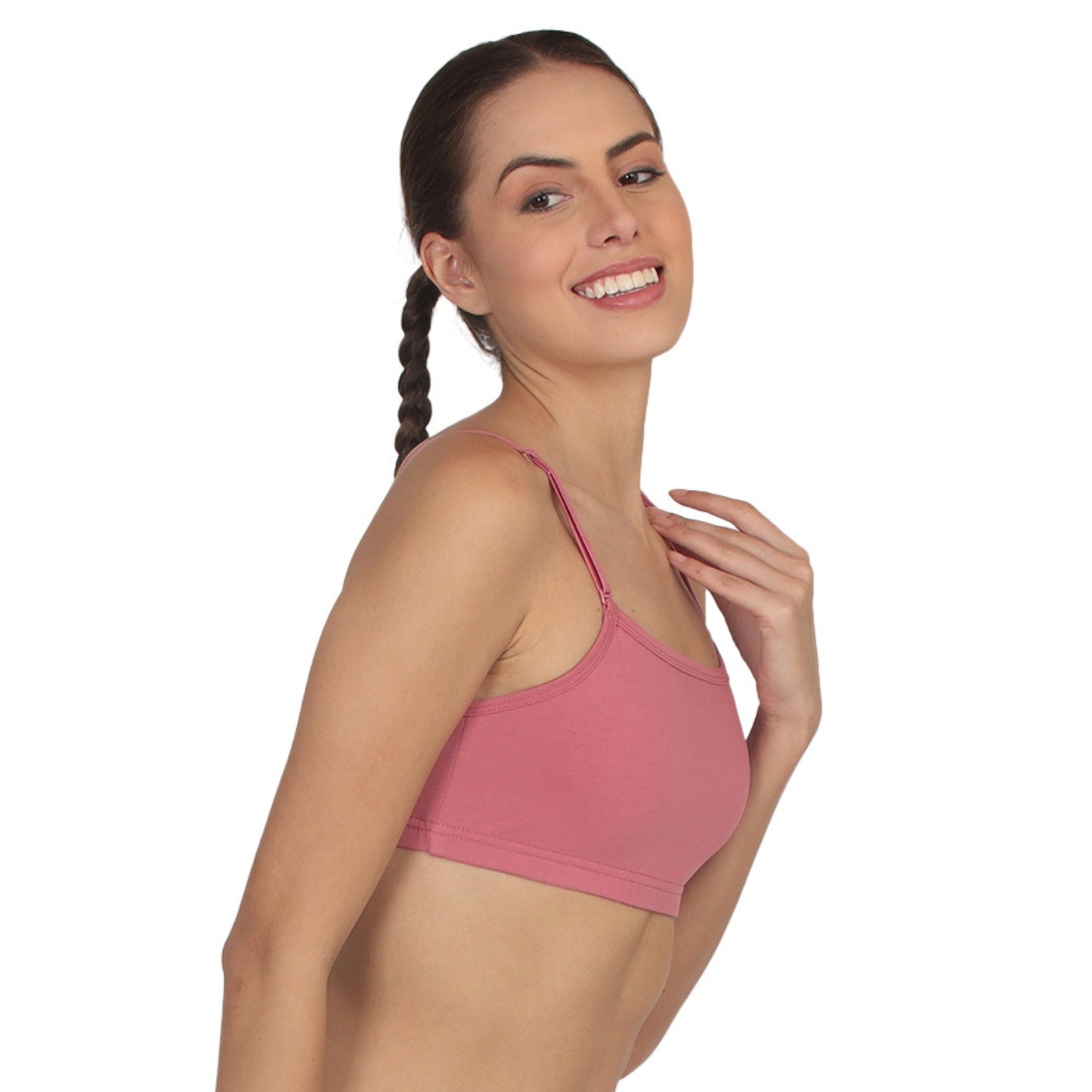 POOJA RAGENEE Smooth Fabric & comfortable Sports Bra for Fitness SQ1031 Dark Pink