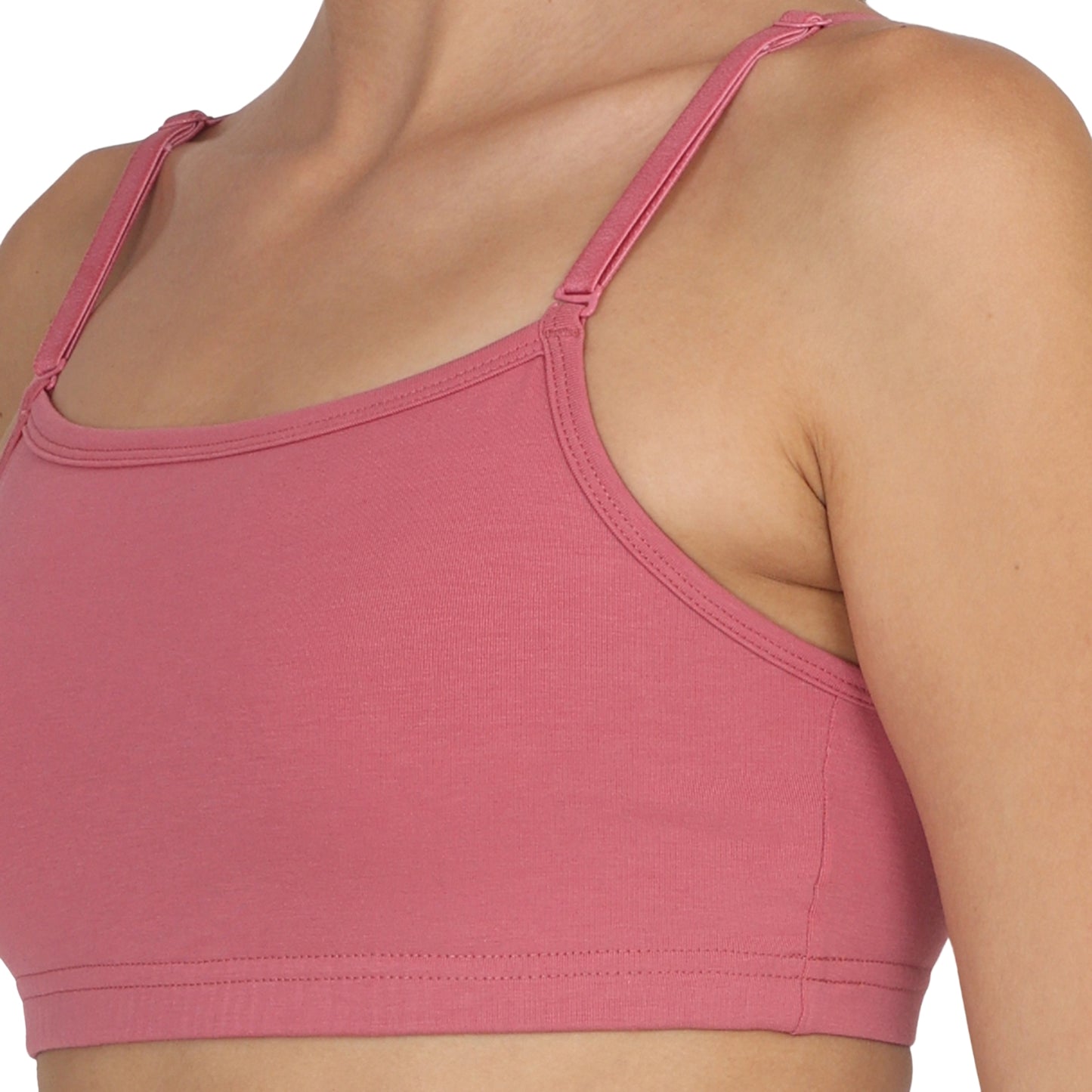 POOJA RAGENEE Smooth Fabric & comfortable Sports Bra for Fitness SQ1031 Dark Pink