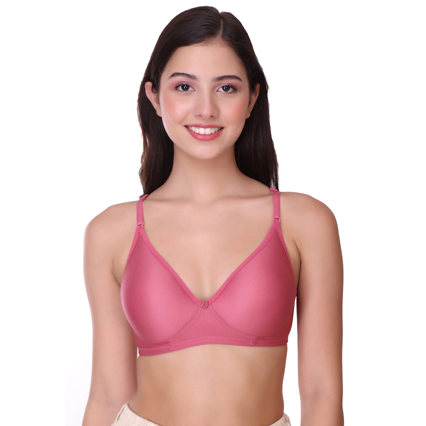 Pooja Ragenee Light Pad Full Coverage bra for Women Dark Pink