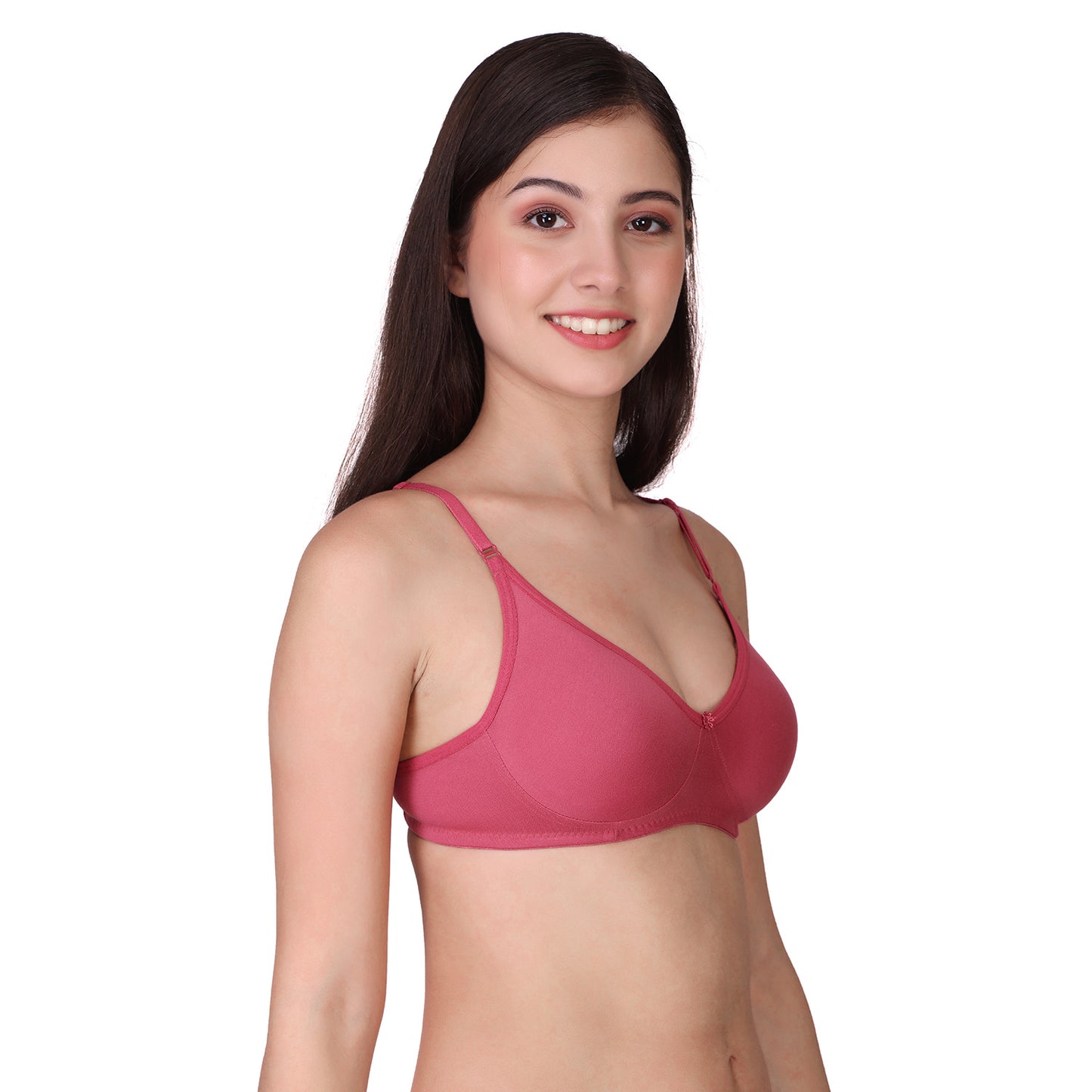 Pooja Ragenee Cotton Blend Seamless bra for Womens Onion