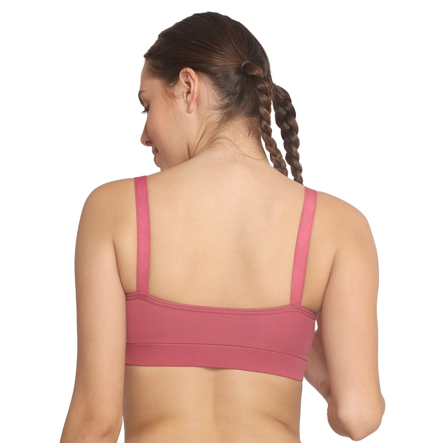 POOJA RAGENEE Women T-Shirt Non Padded Free Wired Bra SQ1035 Dark Pink