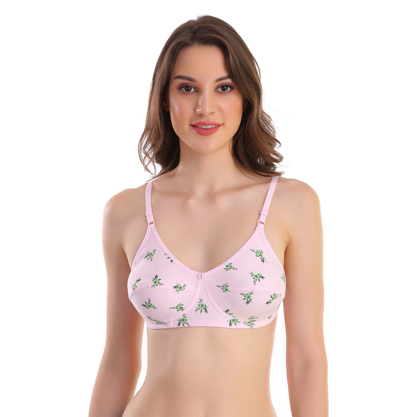 POOJA RAGENEE All Day Comfort Printed Bra -Green