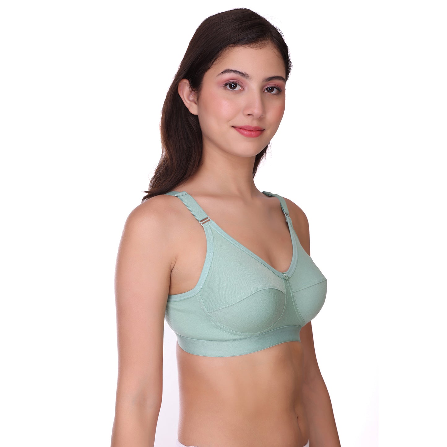 Pooja Ragenee Light Pad Cotton Regular bra for Women Light Green