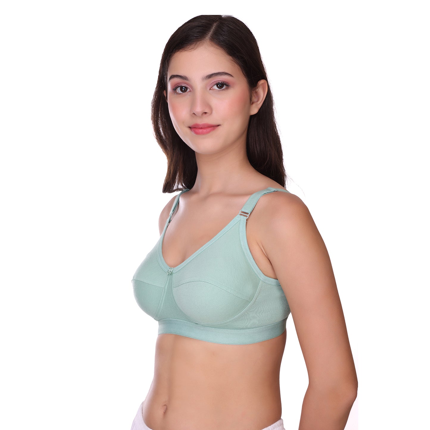 Pooja Ragenee Light Pad Cotton Regular bra for Women Light Green