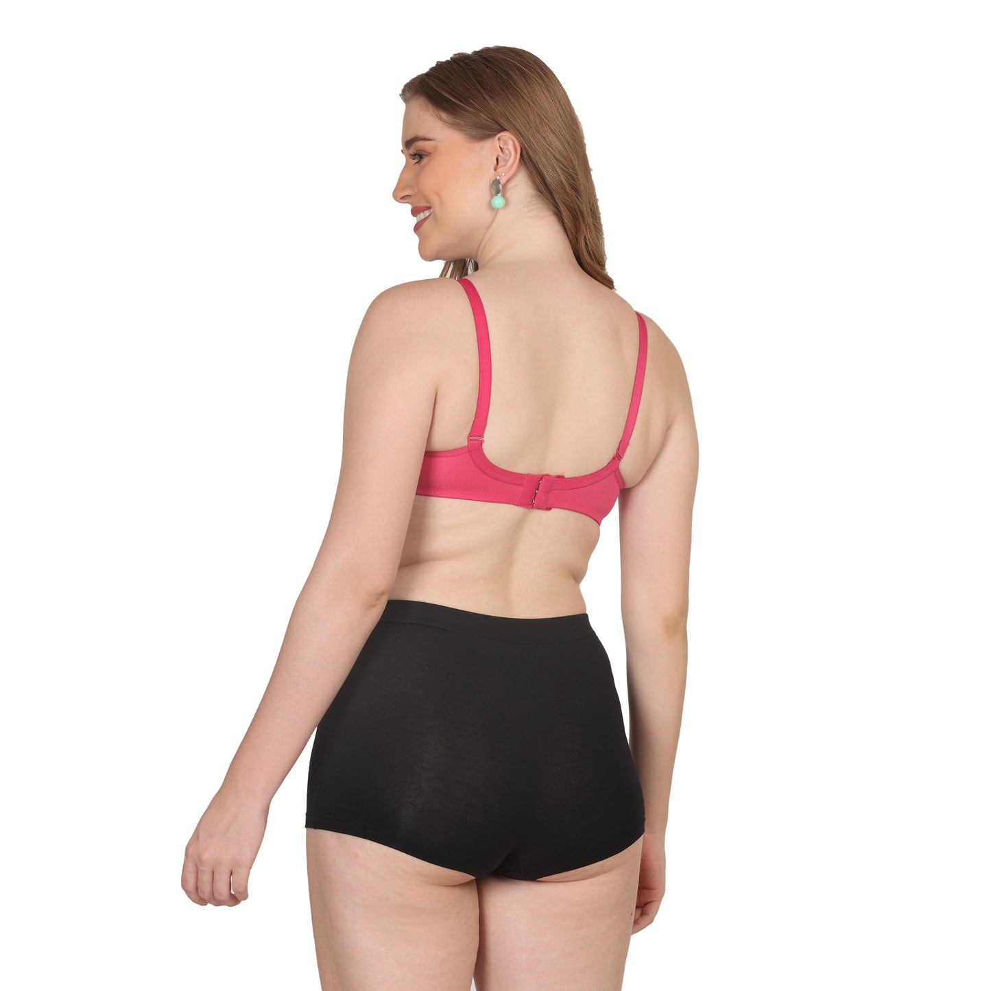 POOJA RAGENEE Lightly Padded Solid Bra for Womens FQ8002C Magenta