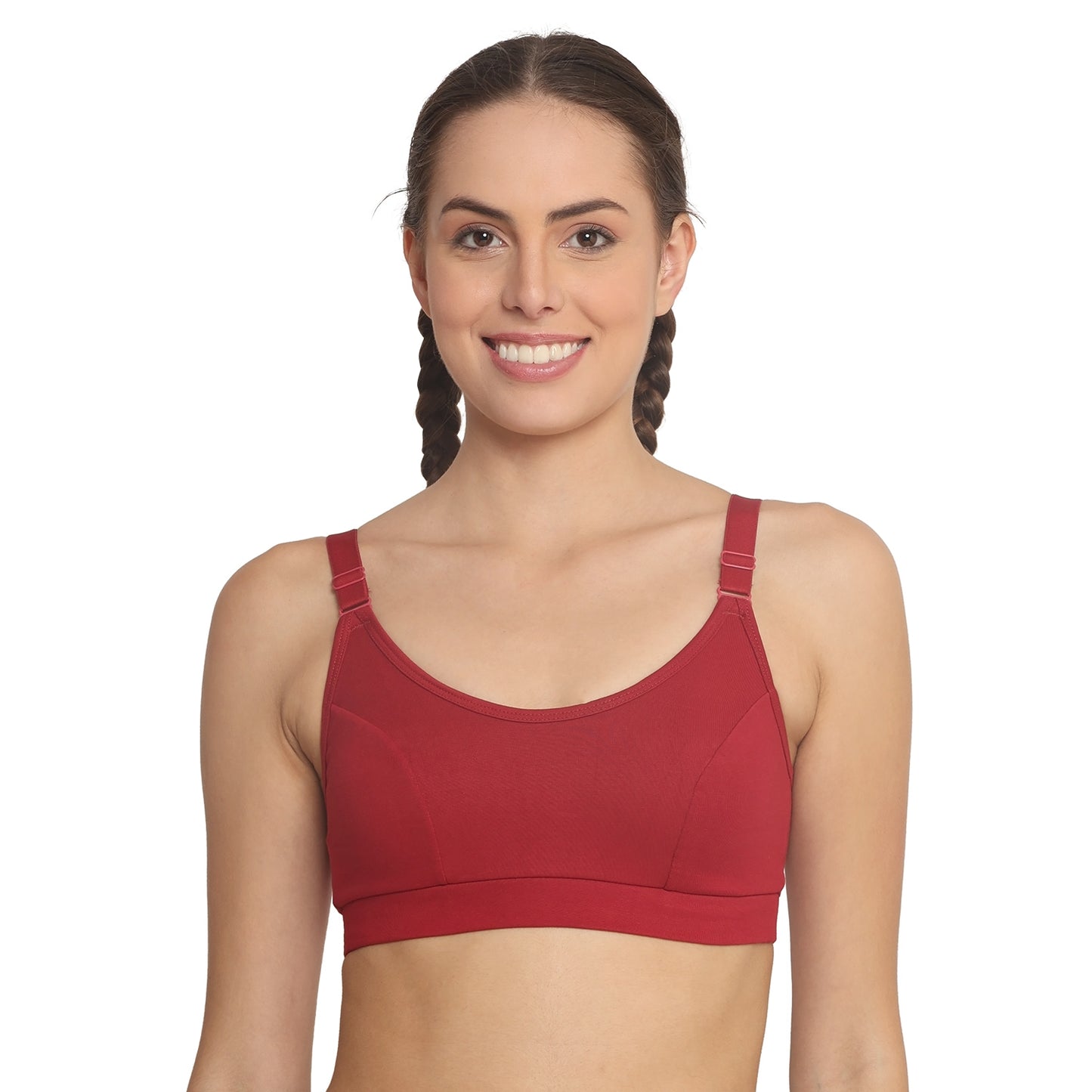 POOJA RAGENEE Women T-Shirt Non Padded Free Wired Bra SQ1035 Maroon