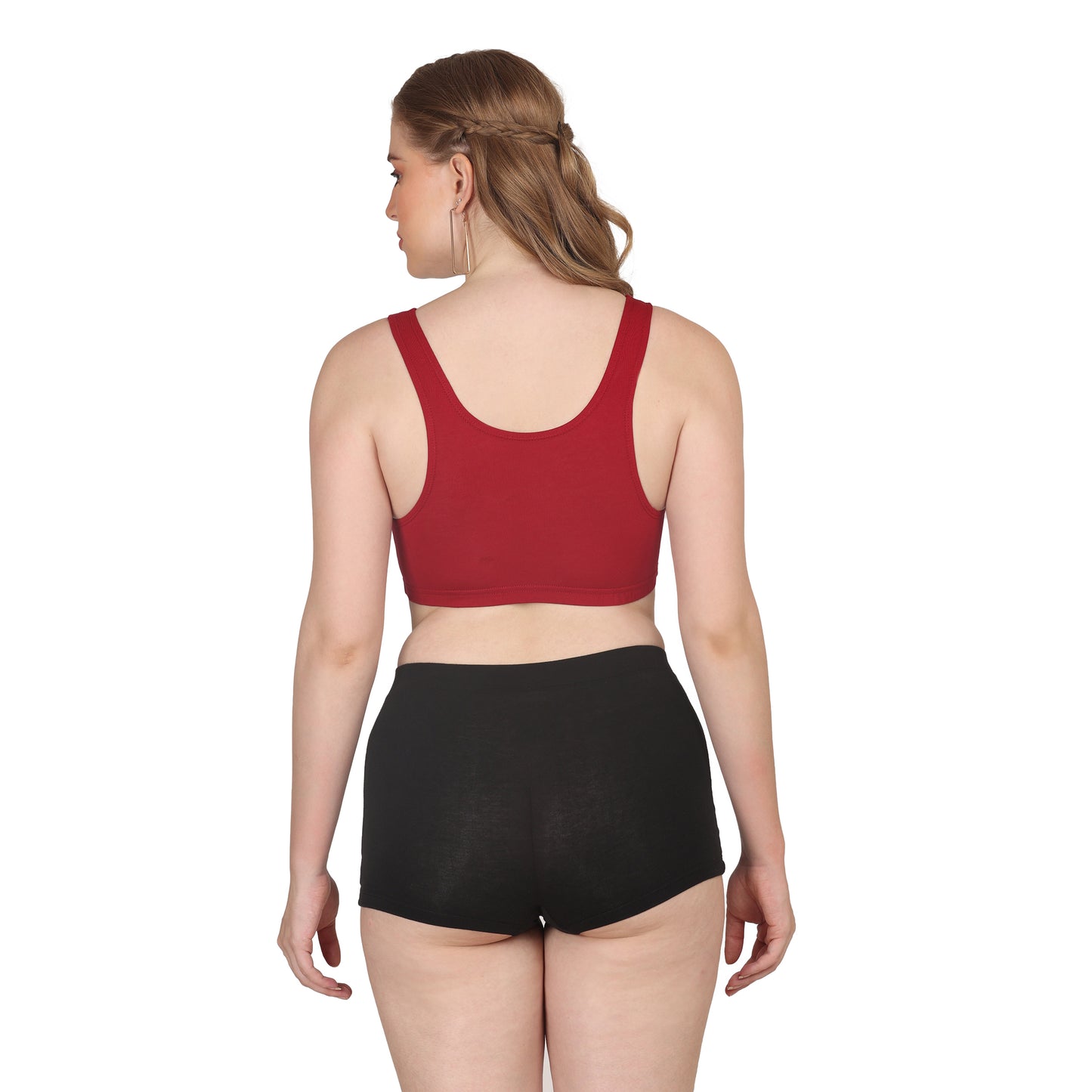POOJA RAGENEE Skin Breathable & Comfort Sports Bra for Womens SQ1030 Maroon