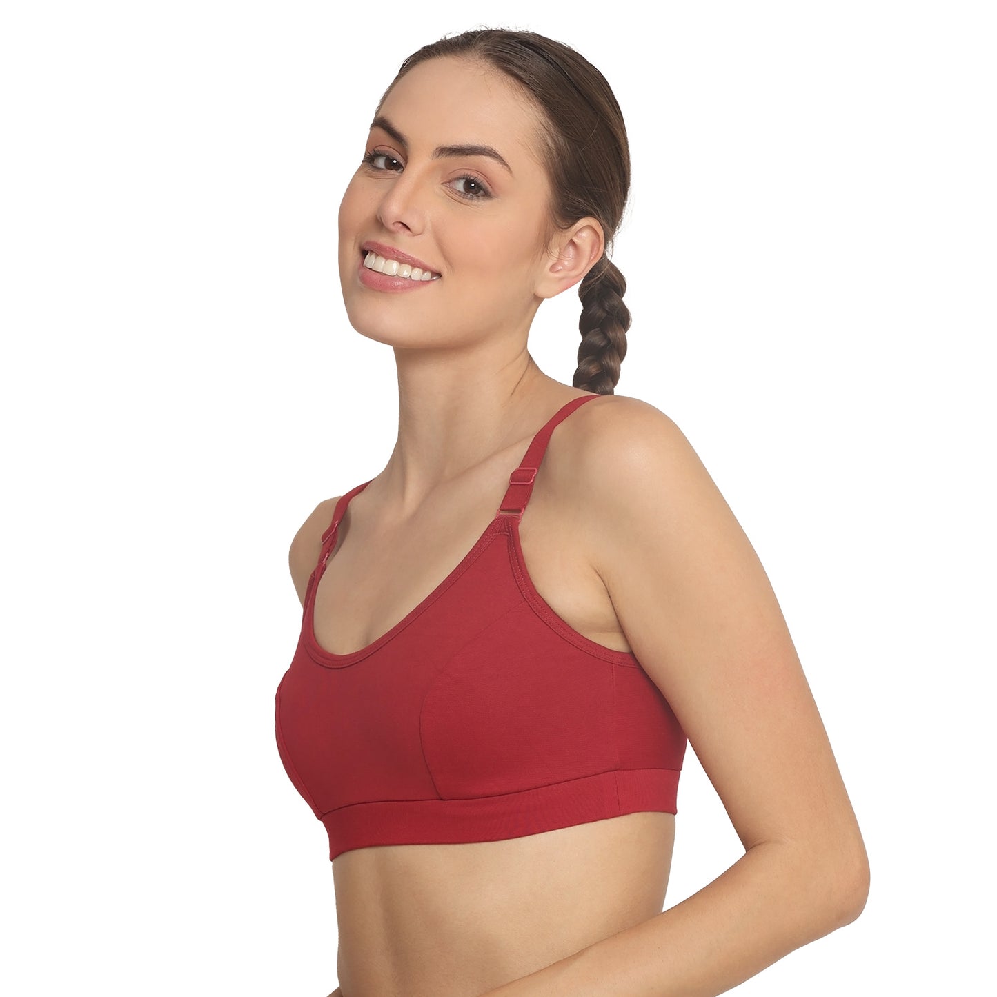 POOJA RAGENEE Women T-Shirt Non Padded Free Wired Bra SQ1035 Maroon