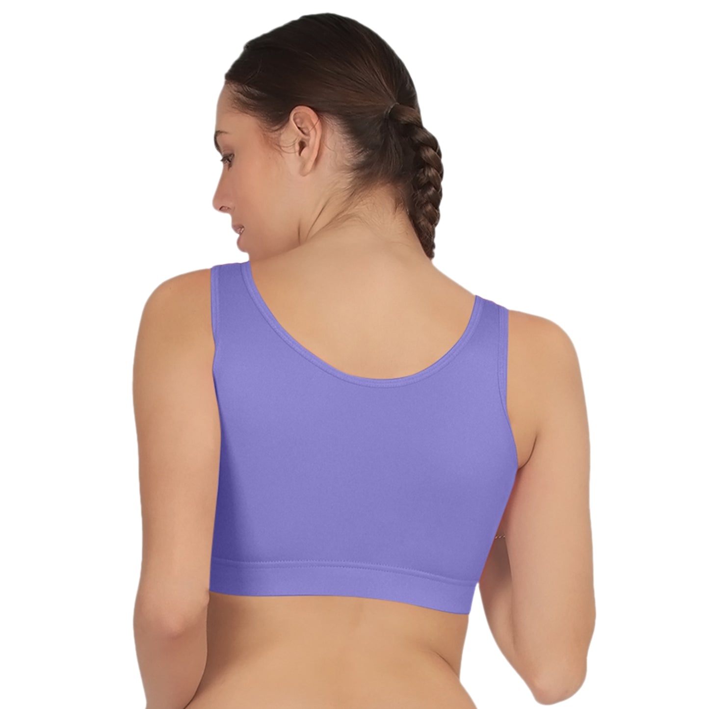 POOJA RAGENEE Full Coverage Seamless Bra Fitness T-Shirt Sports BraSQ1037 Purple