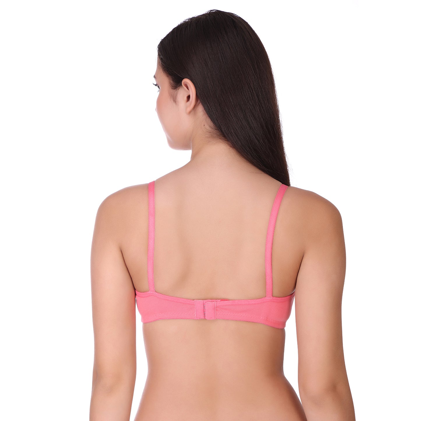 Pooja Ragenee Cotton Blend Seamless bra for Womens Rose Pink