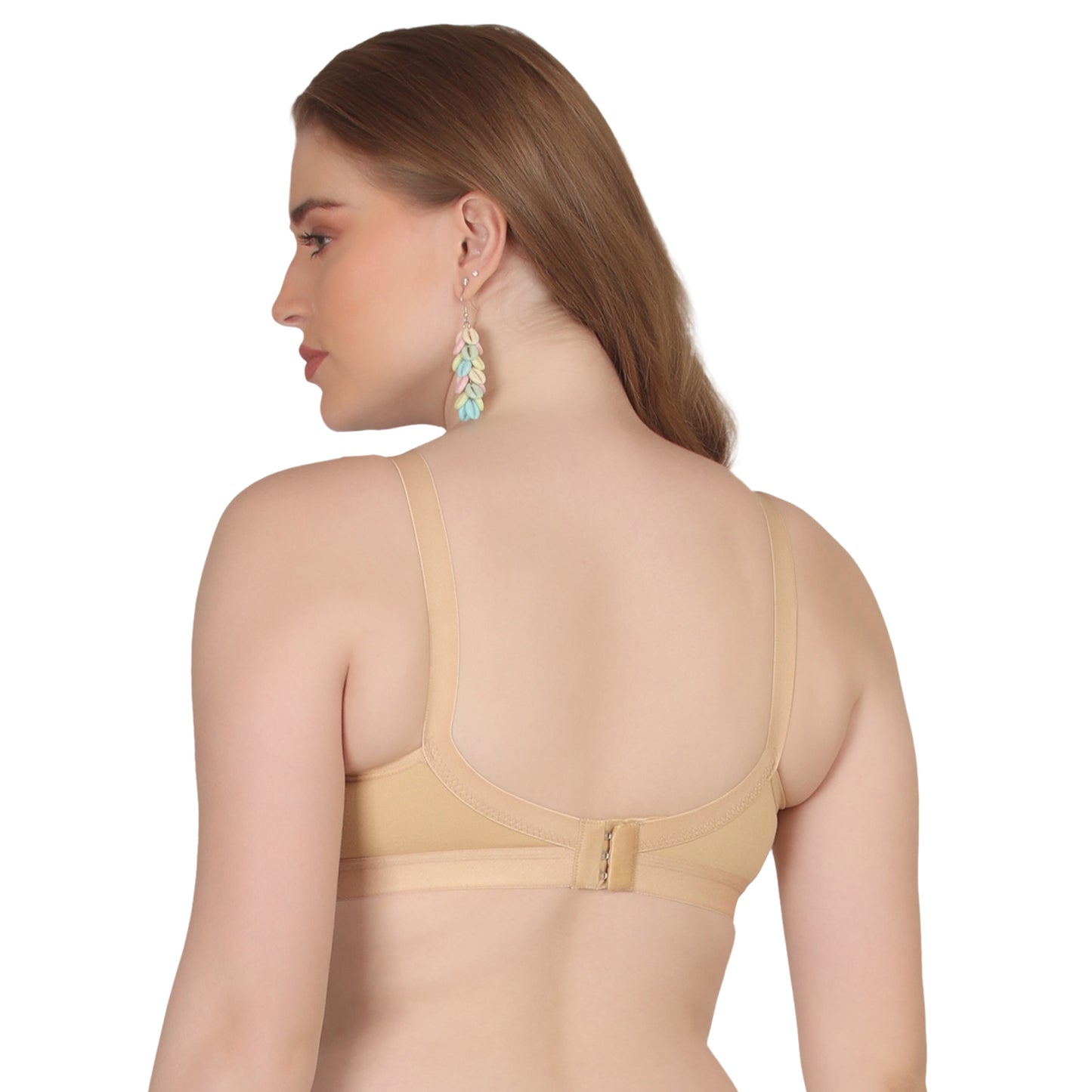 POOJA RAGENEE Seamless Moulded Non Padded Free Wired Comfortable Bra MQ3052 Skin