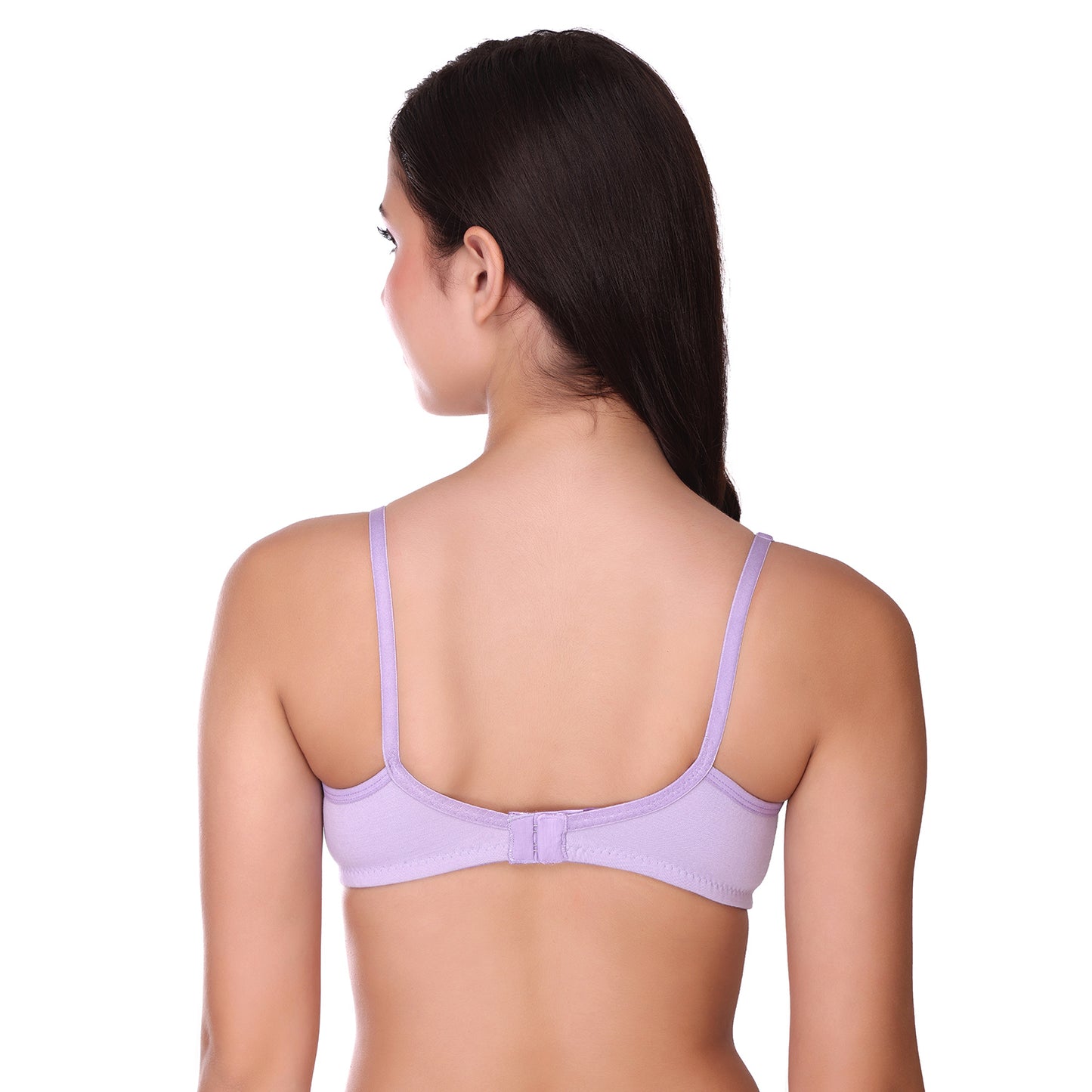 Pooja Ragenee Full Coverage Non Padded Cotton Bra For Everyday Voilet