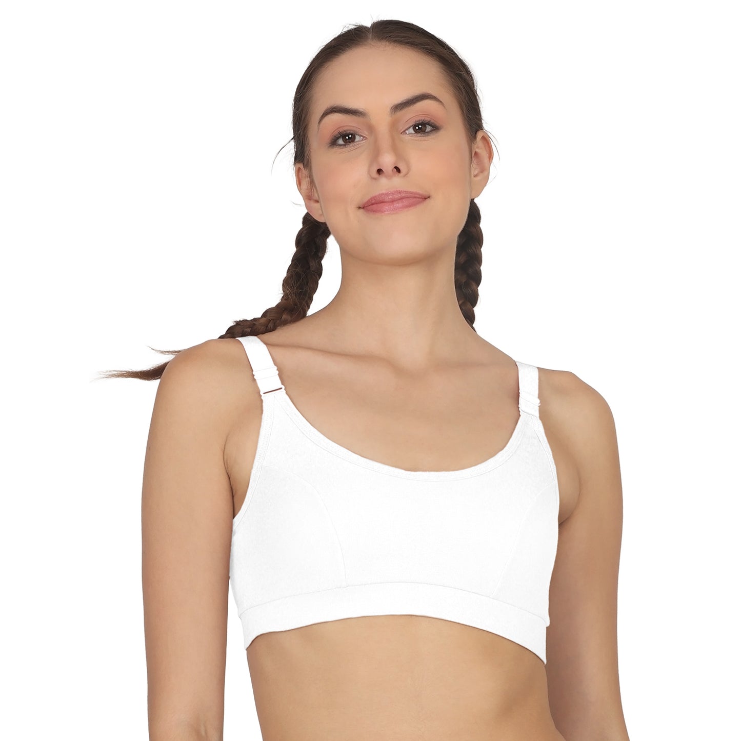 POOJA RAGENEE Women T-Shirt Non Padded Free Wired Bra SQ1035 White