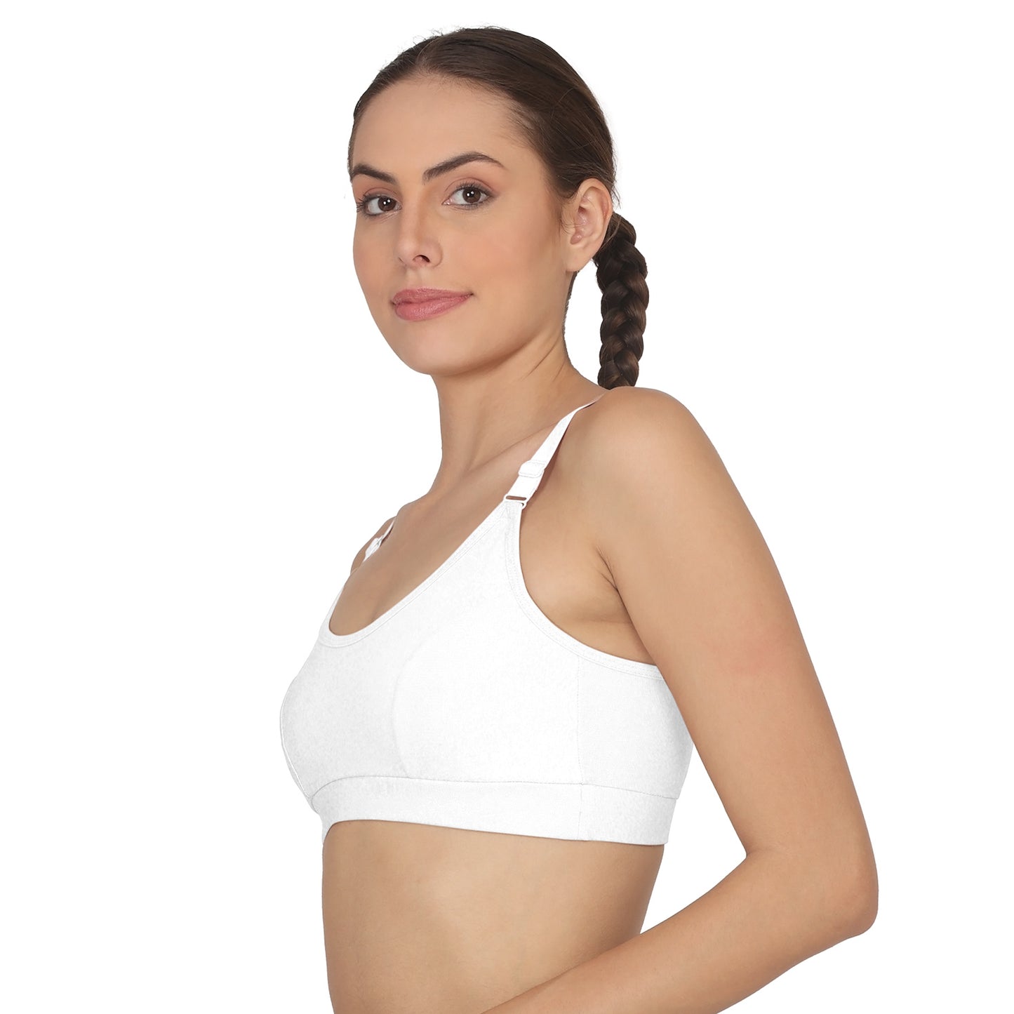 POOJA RAGENEE Women T-Shirt Non Padded Free Wired Bra SQ1035 White