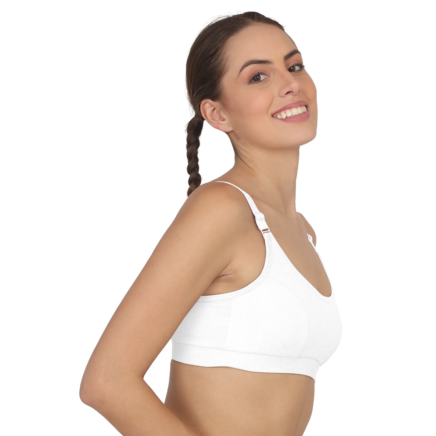 POOJA RAGENEE Women T-Shirt Non Padded Free Wired Bra SQ1035 White