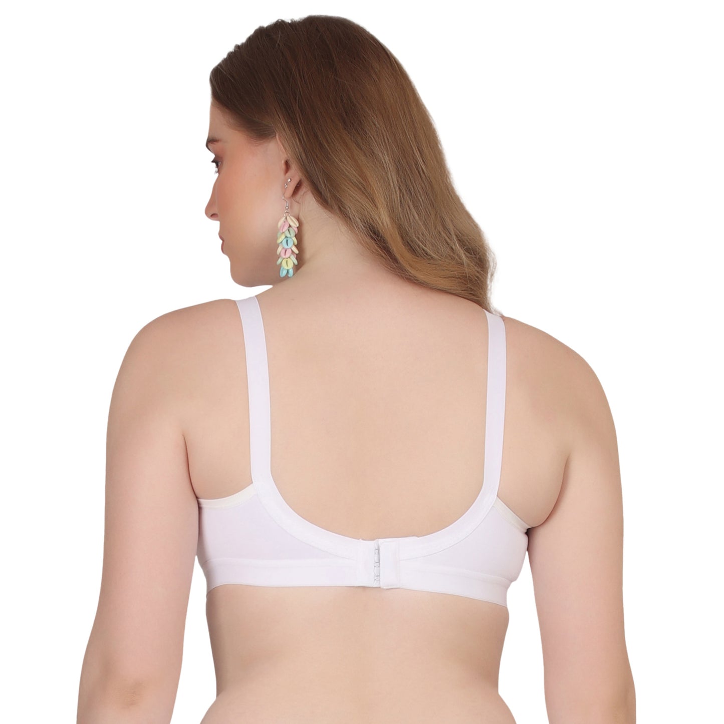 POOJA RAGENEE Seamless Moulded Non Padded Free Wired Comfortable Bra MQ3052 White