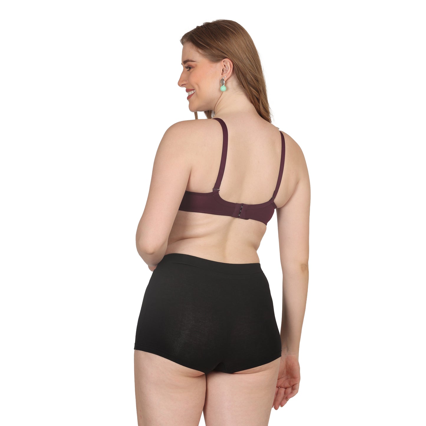 POOJA RAGENEE Lightly Padded Solid Bra for Womens FQ8002D Wine