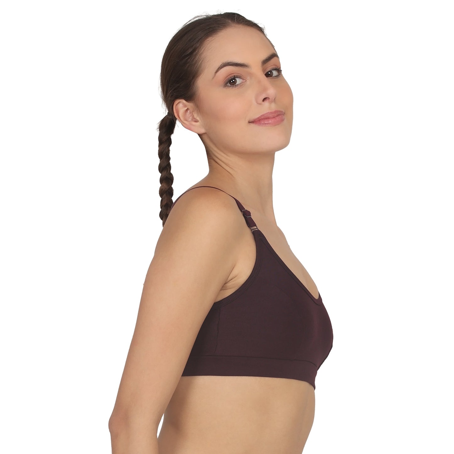 POOJA RAGENEE Women T-Shirt Non Padded Free Wired Bra SQ1035 Wine