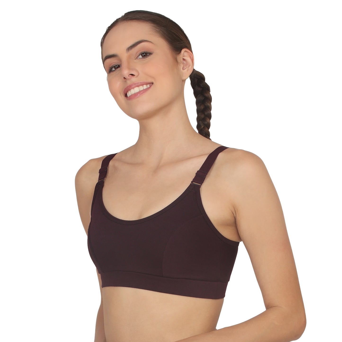 POOJA RAGENEE Women T-Shirt Non Padded Free Wired Bra SQ1035 Wine