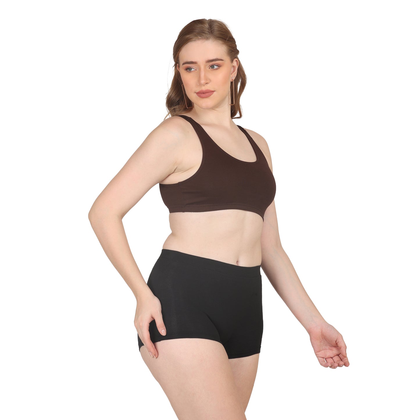 POOJA RAGENEE Skin Breathable & Comfort Sports Bra for Womens SQ1030 Wine