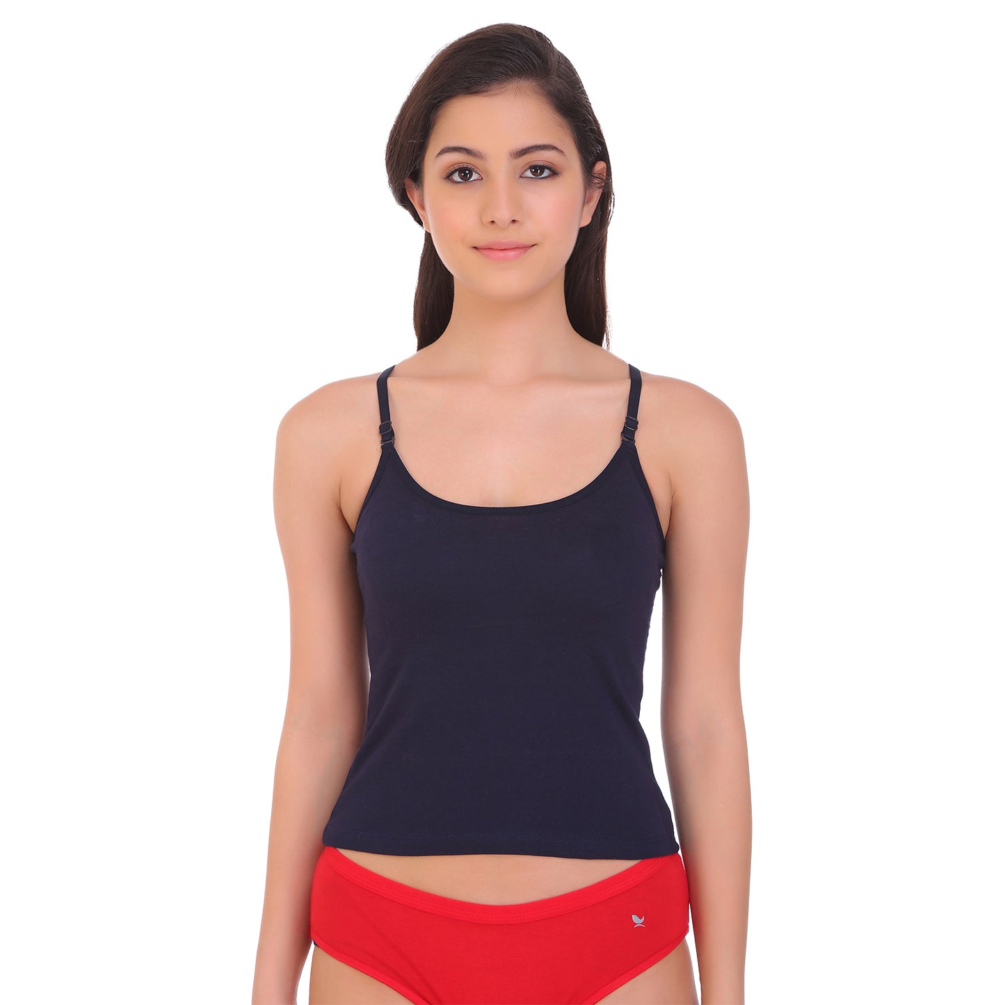 Adjustable Camisole in Navy Blue - Pure Cotton