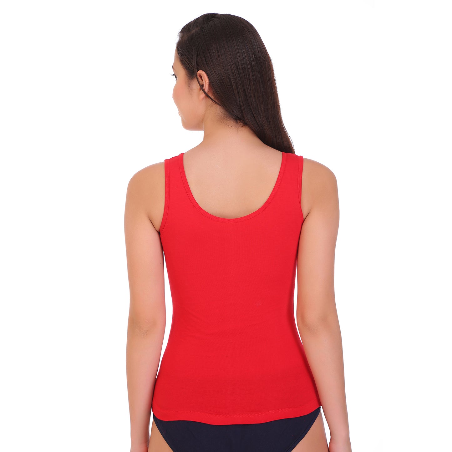Sando Camisole in Red - Pure Cotton