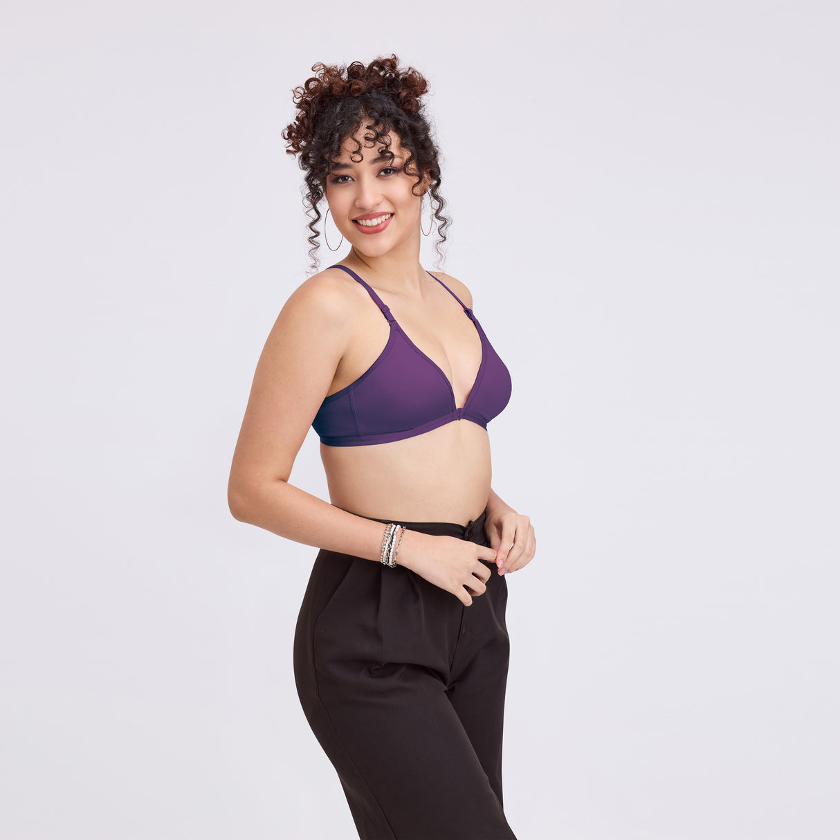 Non-Padded Front Open Bra for Women|Comfortable Everyday Innerwear BQ2184