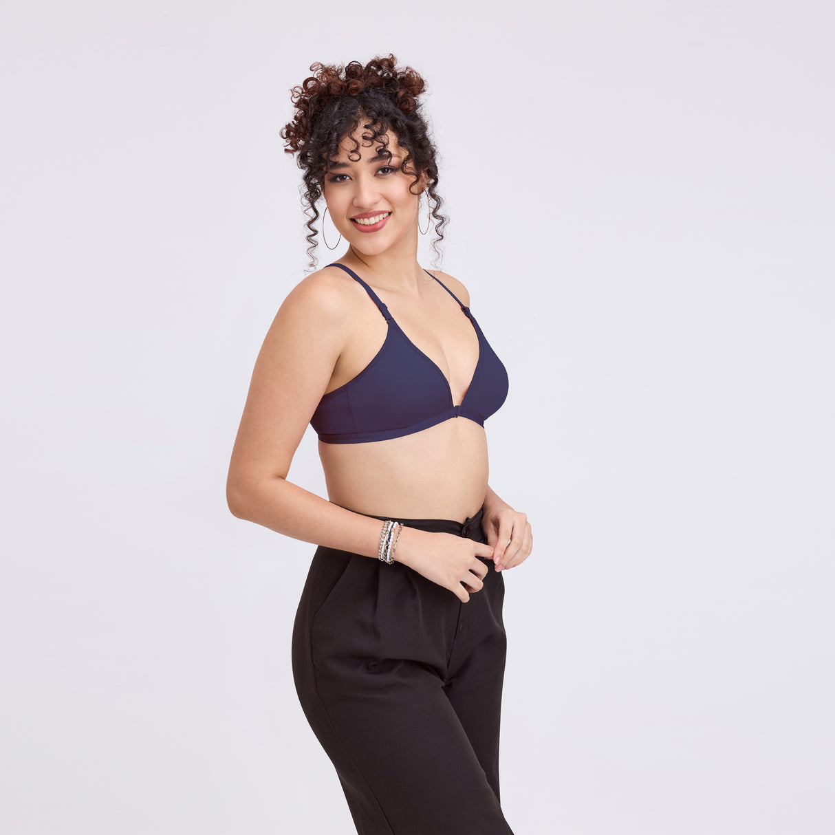 Non-Padded Front Open Bra for Women|Comfortable Everyday Innerwear BQ2184