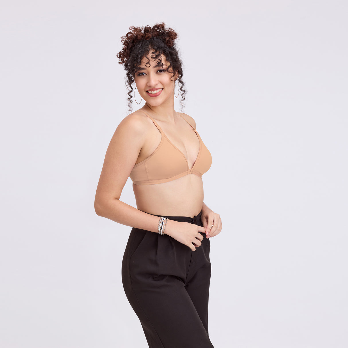 Non-Padded Front Open Bra for Women|Comfortable Everyday Innerwear BQ2184