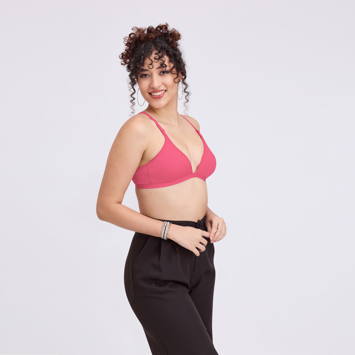 Non-Padded Front Open Bra for Women|Comfortable Everyday Innerwear BQ2184