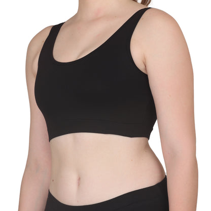 POOJA RAGENEE Skin Breathable & Comfortable Sports Bra SQ1029B Black