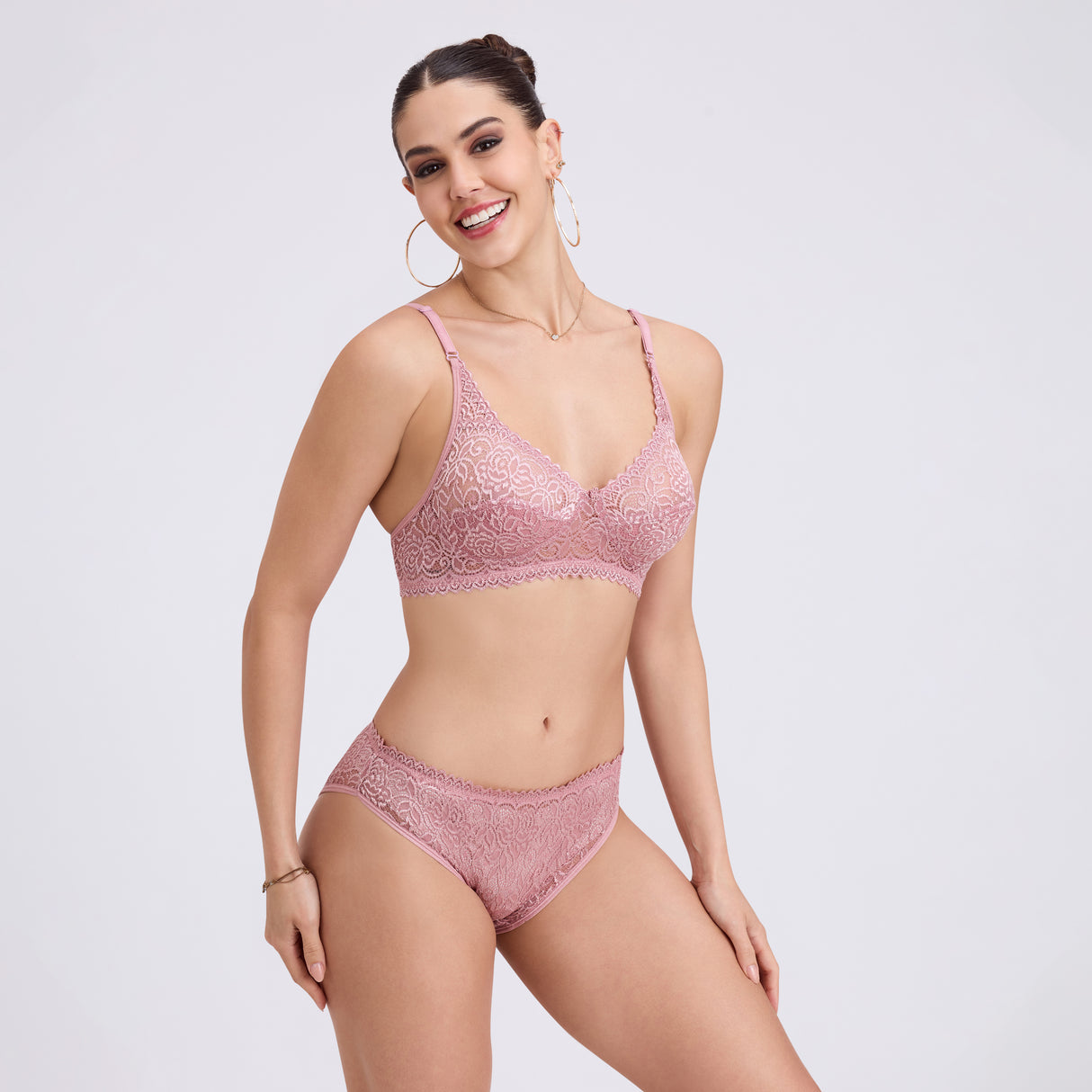 Full Net Fancy Bridal Bra & Panty Set – Stylish & Elegant Lingerie ST15