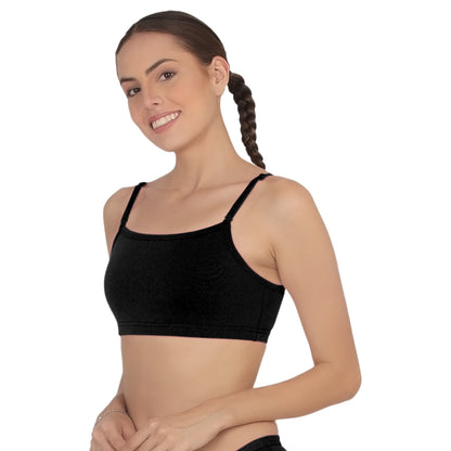 POOJA RAGENEE Smooth Fabric & comfortable Sports Bra for Fitness SQ1031B Teal Green-Black