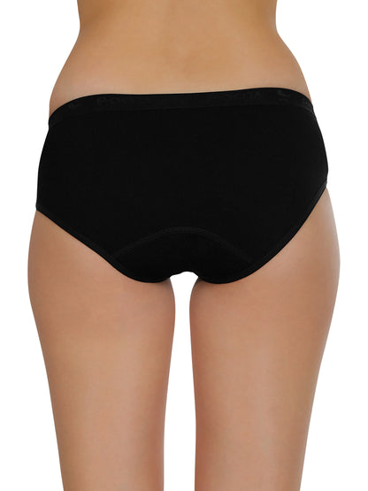 POOJA RAGENEE Women's Regular Pure Cotton Panty PQ5032 Brown-Black