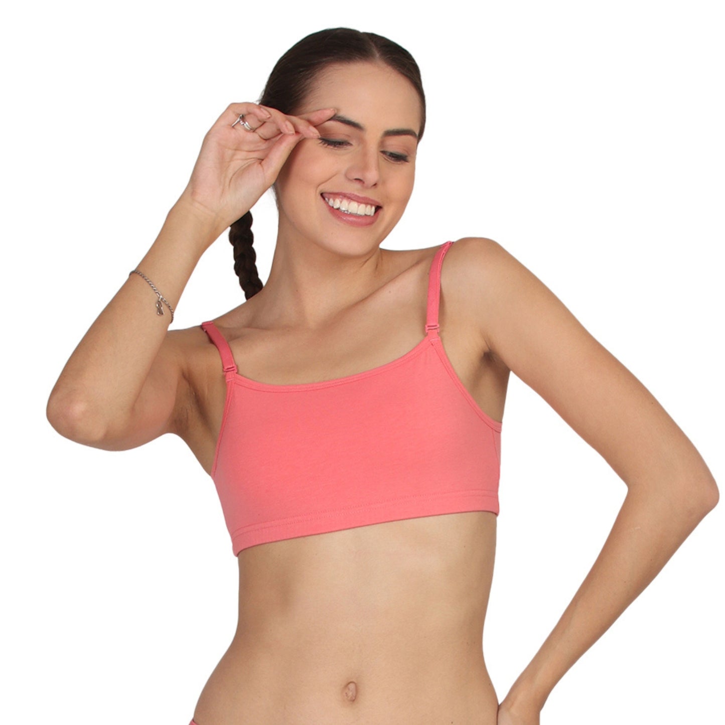 POOJA RAGENEE Smooth Fabric & comfortable Sports Bra for Fitness SQ1031 Coral