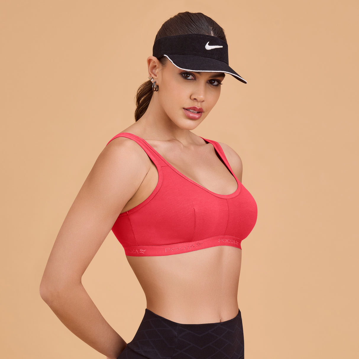 Non-Padded Sports Bra for Women | Wire-Free, Stretchable & Comfortable Fit SQ1011
