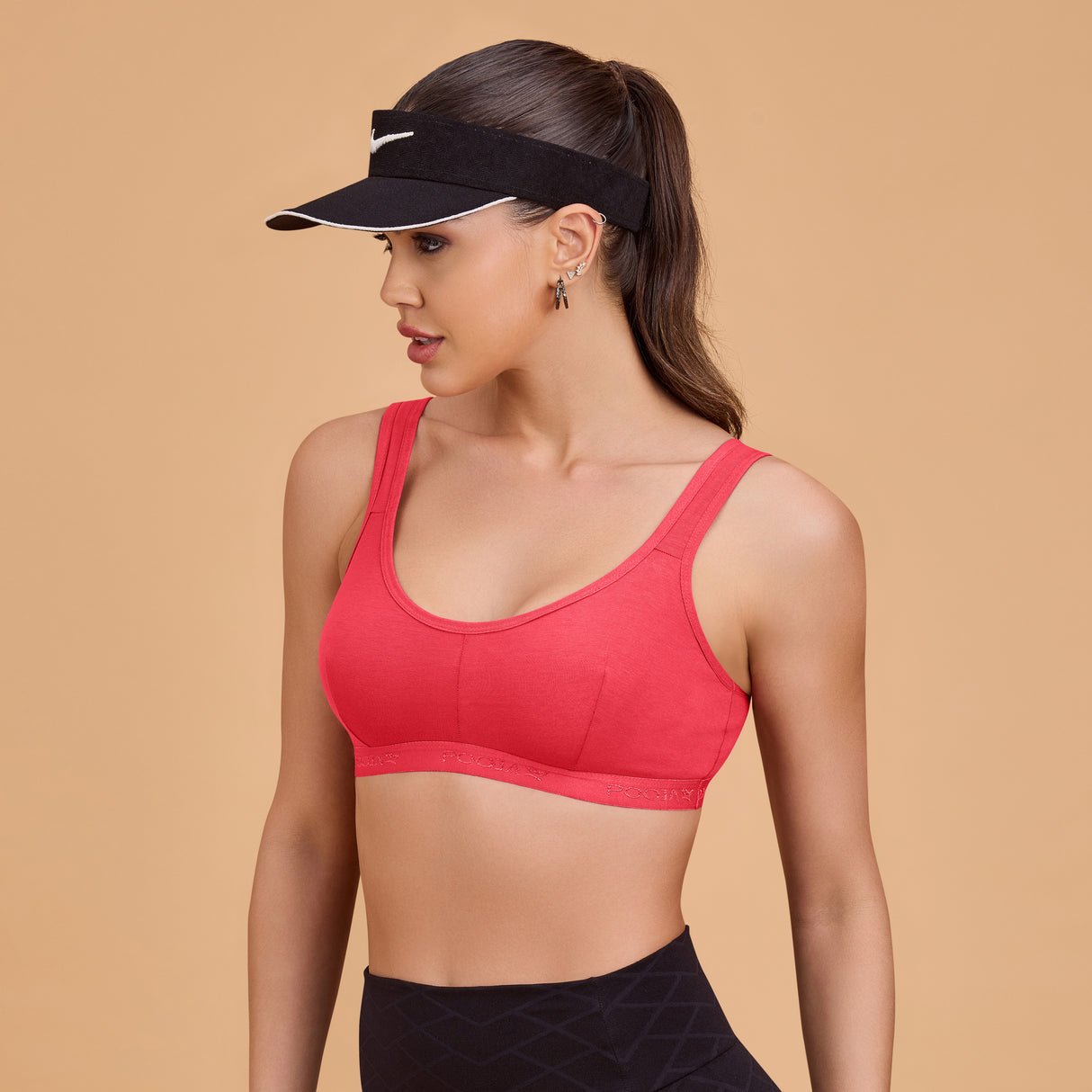 Non-Padded Sports Bra for Women | Wire-Free, Stretchable & Comfortable Fit SQ1011