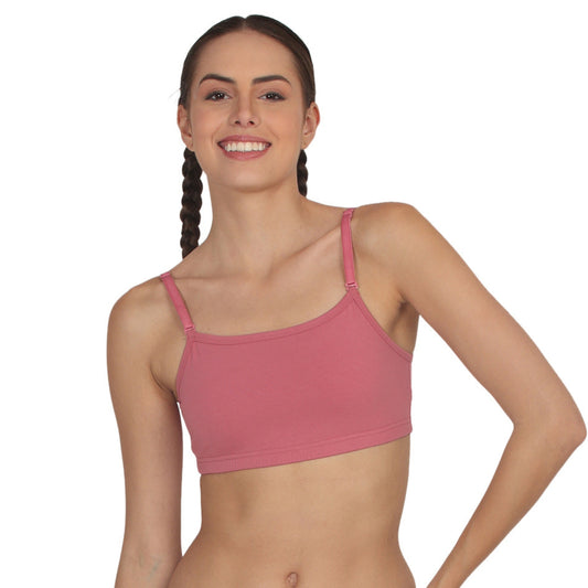 POOJA RAGENEE Smooth Fabric & comfortable Sports Bra for Fitness SQ1031 Dark Pink