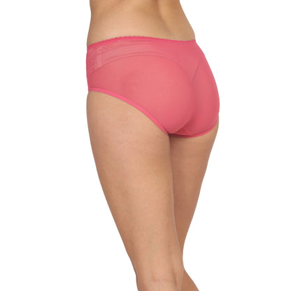 POOJA RAGENEE Women's Regular Power Net Lycra Panty  PQ5021 Dark Pink