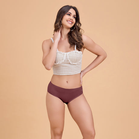 Women’s Plain Hipster Panty –Soft Cotton, Comfort & Everyday Fit PQ5042