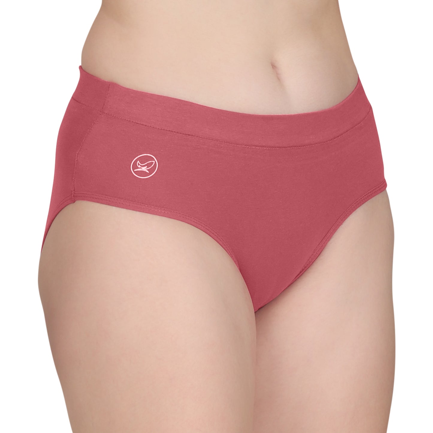 POOJA RAGENEE Women's Regular Cotton Lycra Panty PQ5023 Dark Pink-Magenta-Maroon