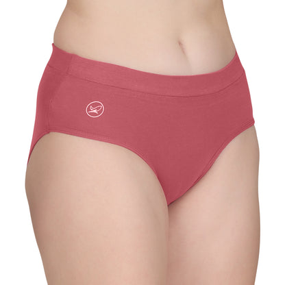 POOJA RAGENEE Women's Regular Cotton Lycra Panty PQ5023 Dark Pink-Magenta