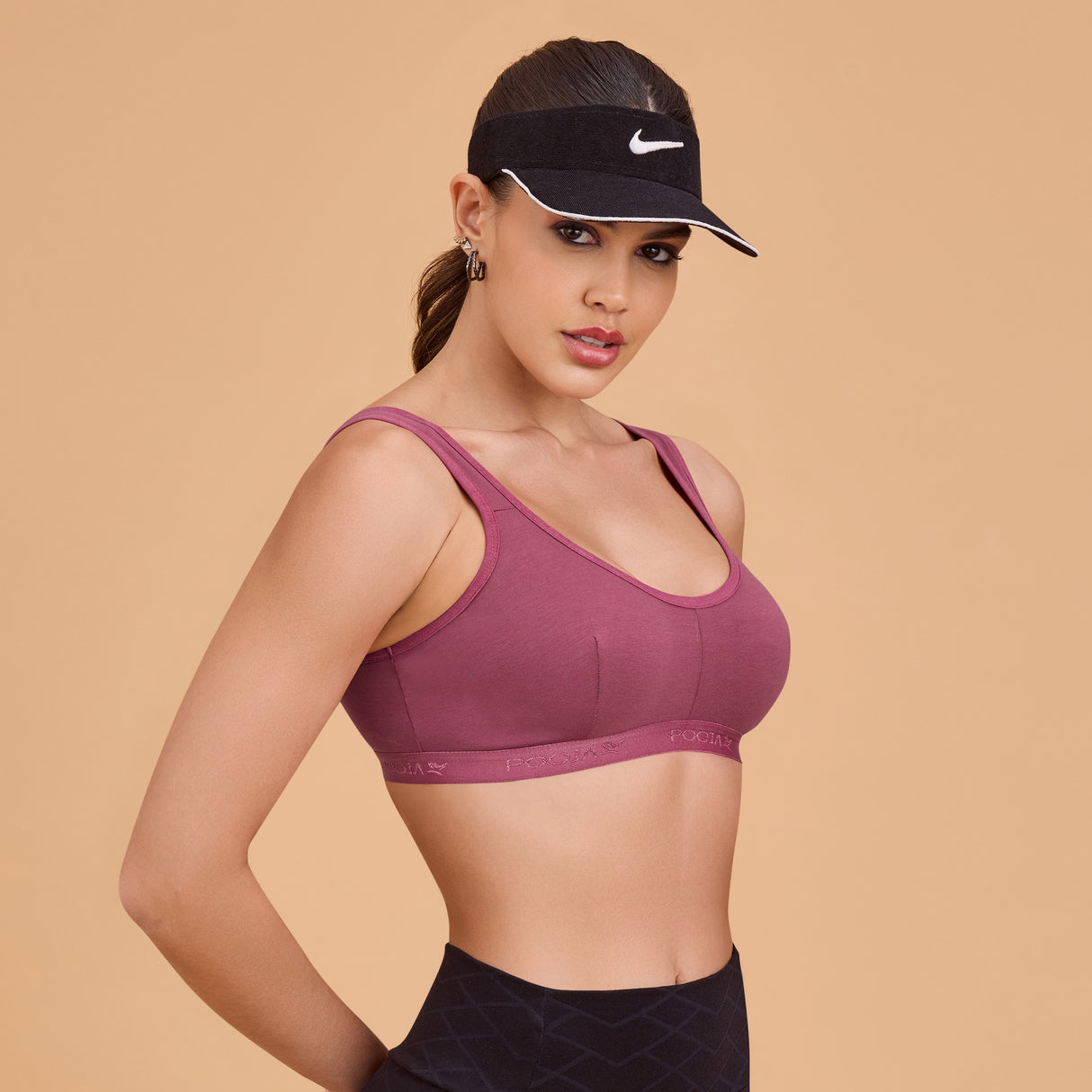 Non-Padded Sports Bra for Women | Wire-Free, Stretchable & Comfortable Fit SQ1011