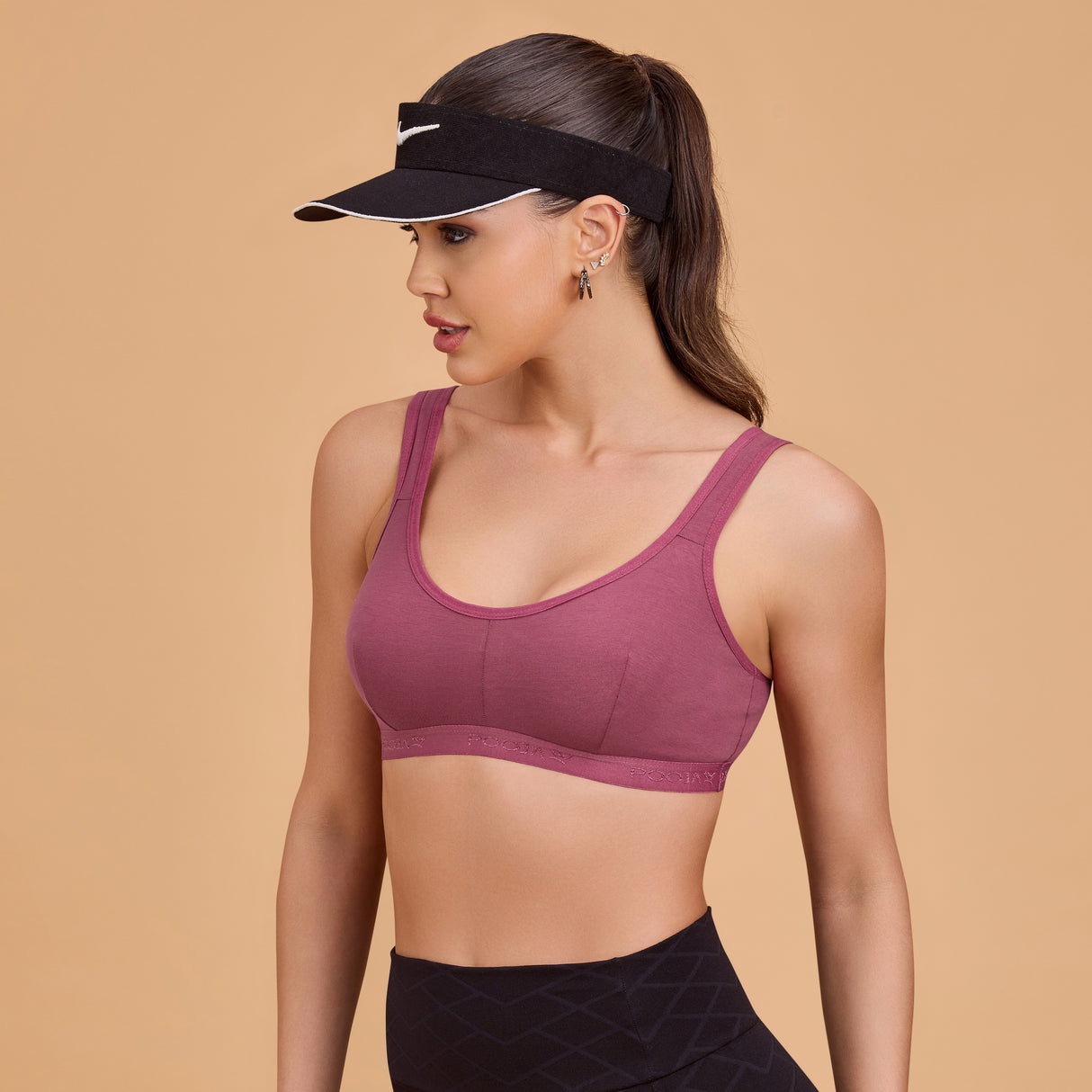 Non-Padded Sports Bra for Women | Wire-Free, Stretchable & Comfortable Fit SQ1011