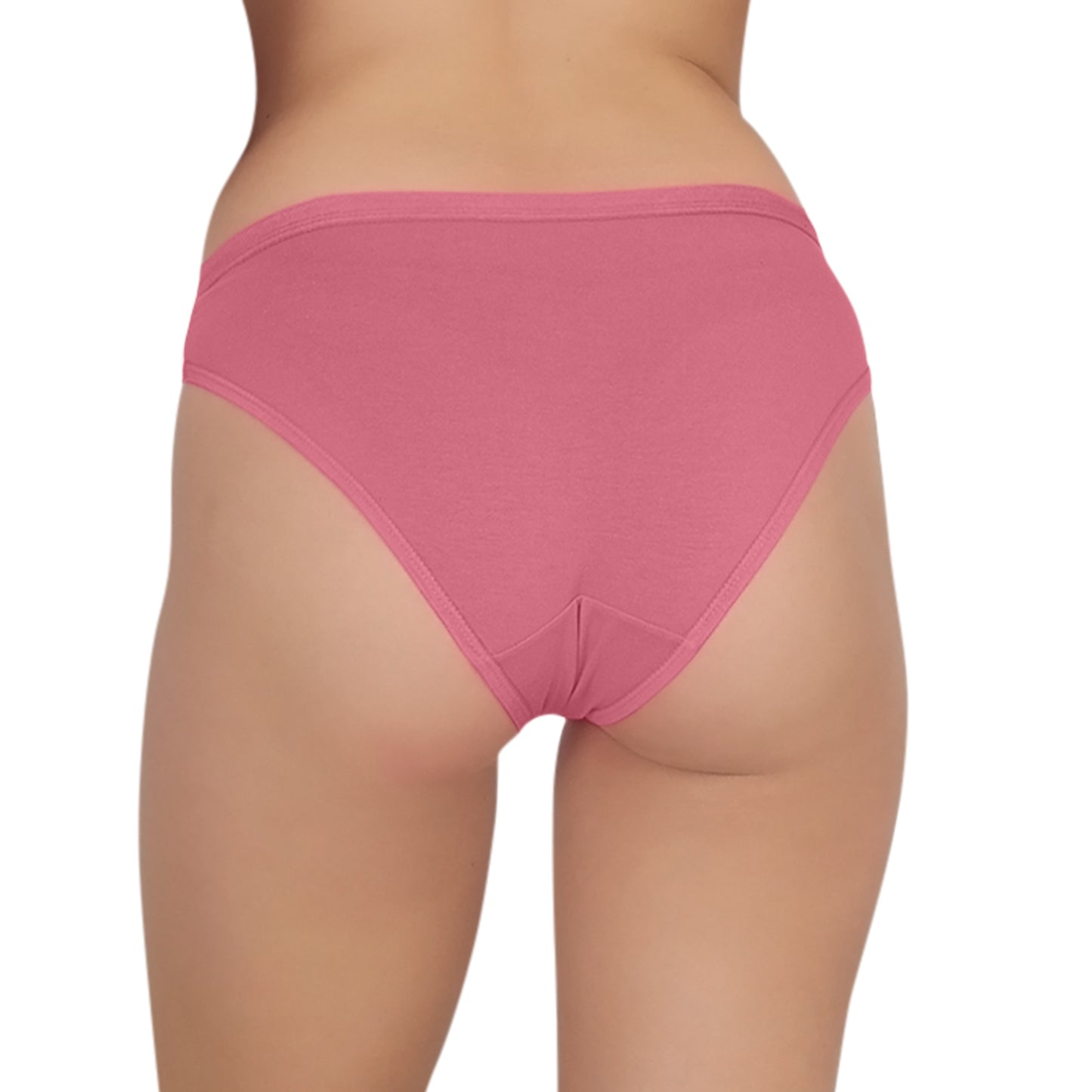 POOJA RAGENEE Women's Regular Cotton Lycra Panty PQ5024 Dark Pink-Grey-Magenta